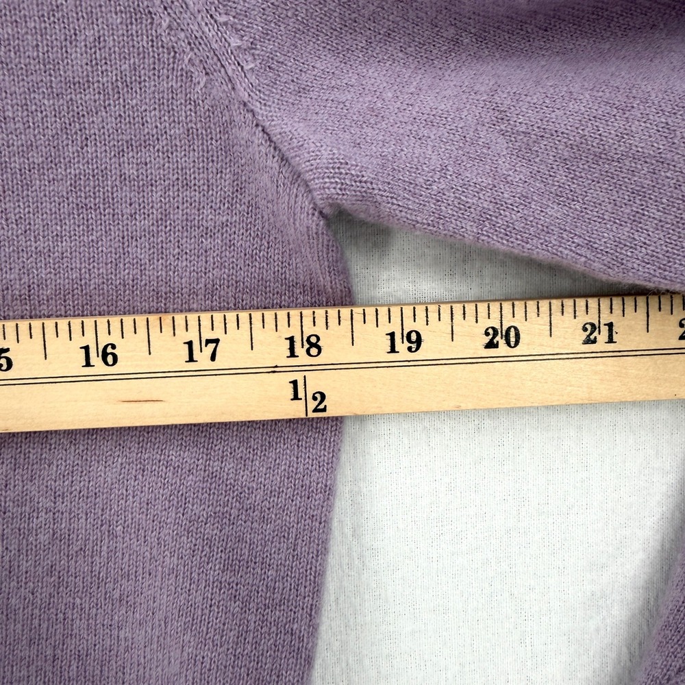 Reformation Sweater Women Small Purple Cashmere Knit Long Sleeve Crewneck - Picture 6 of 16